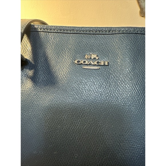 Coach City Zip Crossgrain Leather Shoulder Tote Bag - Picture 2 of 15